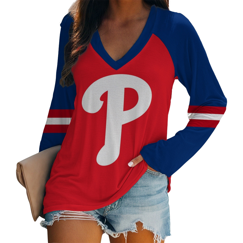 New Fashion Short Sleeve V-Philadelphia Phillies - Baseswear
