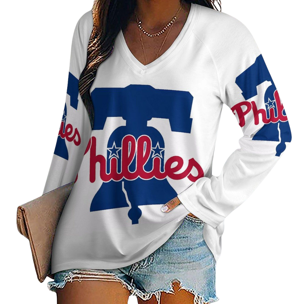 New Fashion Short Sleeve V-Philadelphia Phillies - Baseswear