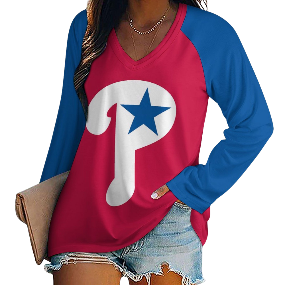 New Fashion Short Sleeve V-Philadelphia Phillies - Baseswear