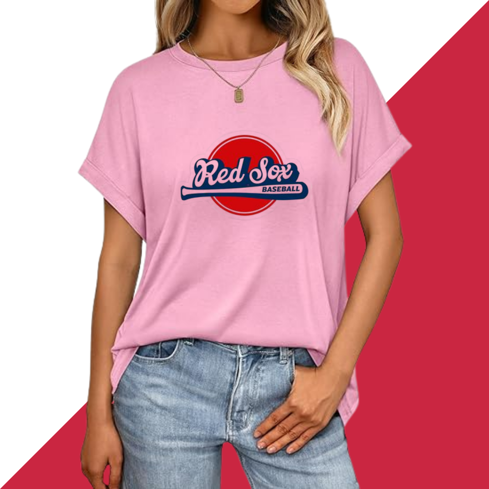 Casual Short Sleeve T-Shirt - Boston Red Sox - Baseswear
