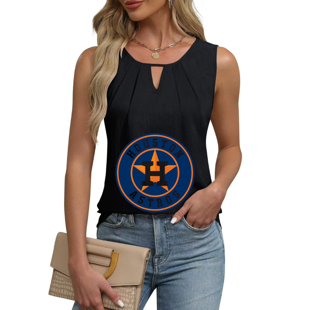Simple and Versatile Sleeveless Tank Top-Houston Astros - Baseswear