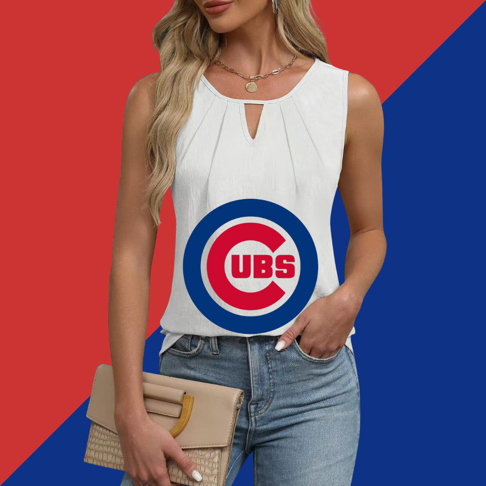 Simple and Versatile Sleeveless Tank Top-Chicago Cubs - Baseswear