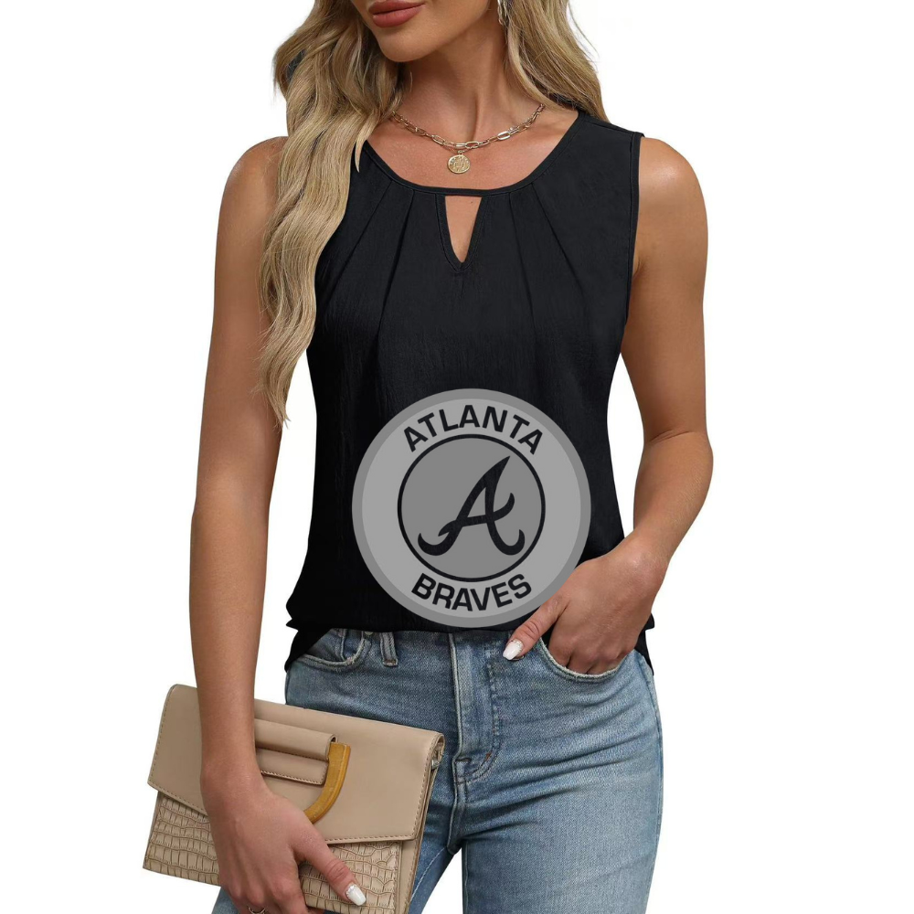 Simple and Versatile Sleeveless Tank Top-Atlanta Braves - Baseswear