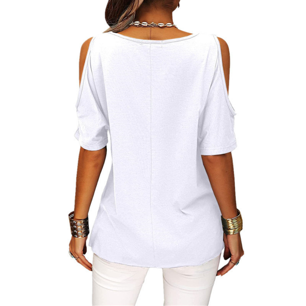 Loose irregular round neck short sleeve - Baseswear
