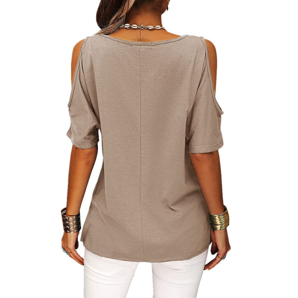 Loose irregular round neck short sleeve - Baseswear
