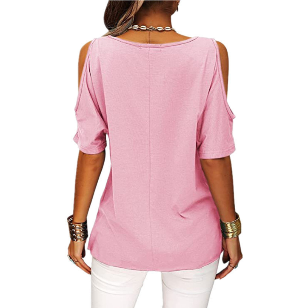 Loose irregular round neck short sleeve - Baseswear