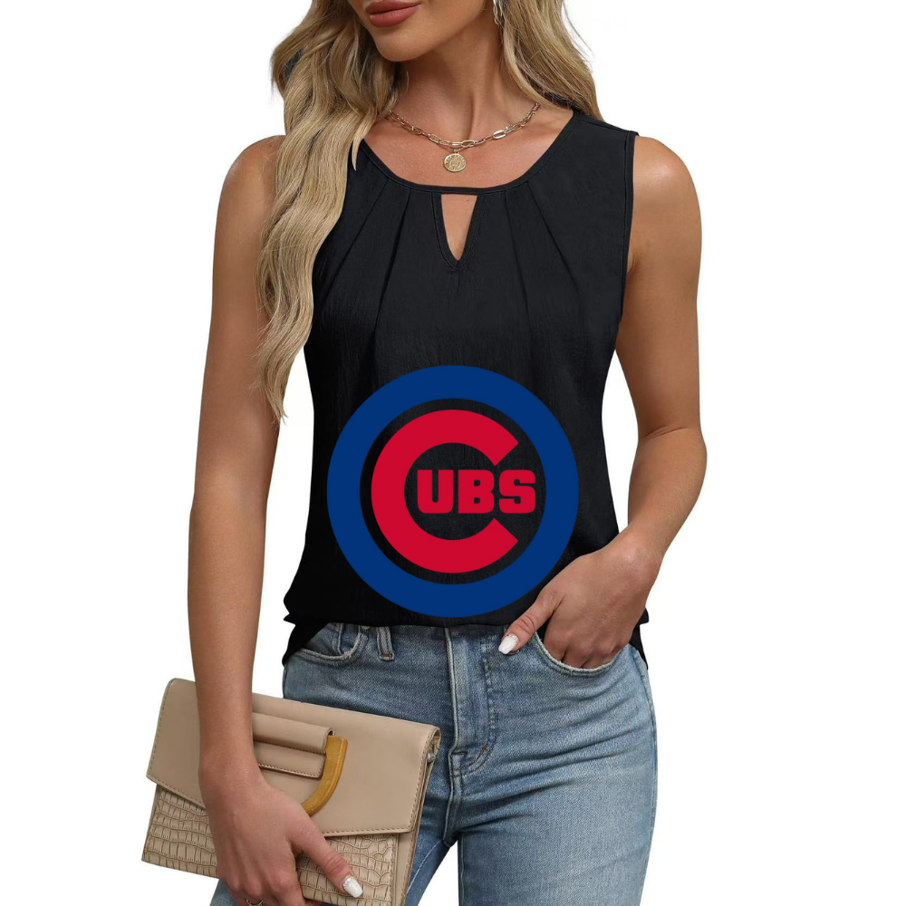 Simple and Versatile Sleeveless Tank Top-Chicago Cubs - Baseswear