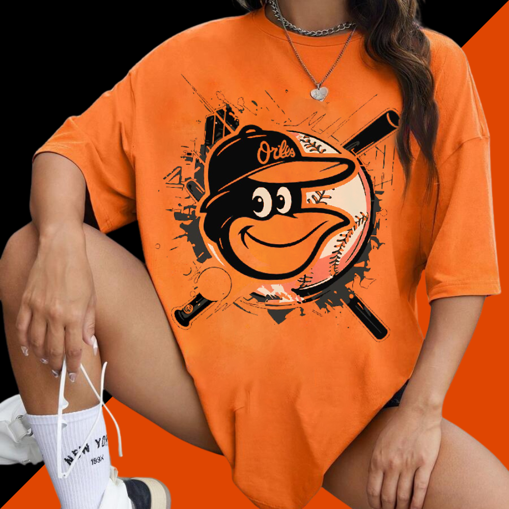 Printed Oversized Drop Shoulder Sleeve T-Shirt - Baseswear