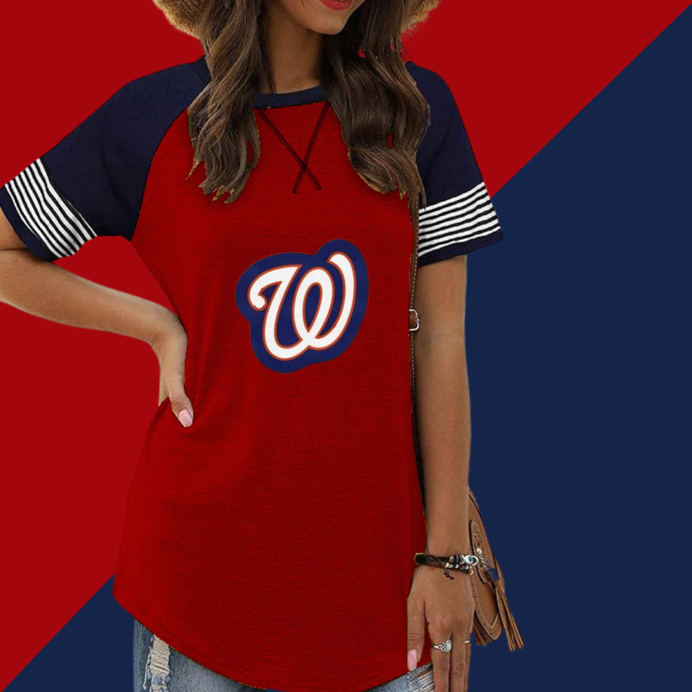 Striped Long Sleeve Women's Crew Neck T-Shirt - Baseswear