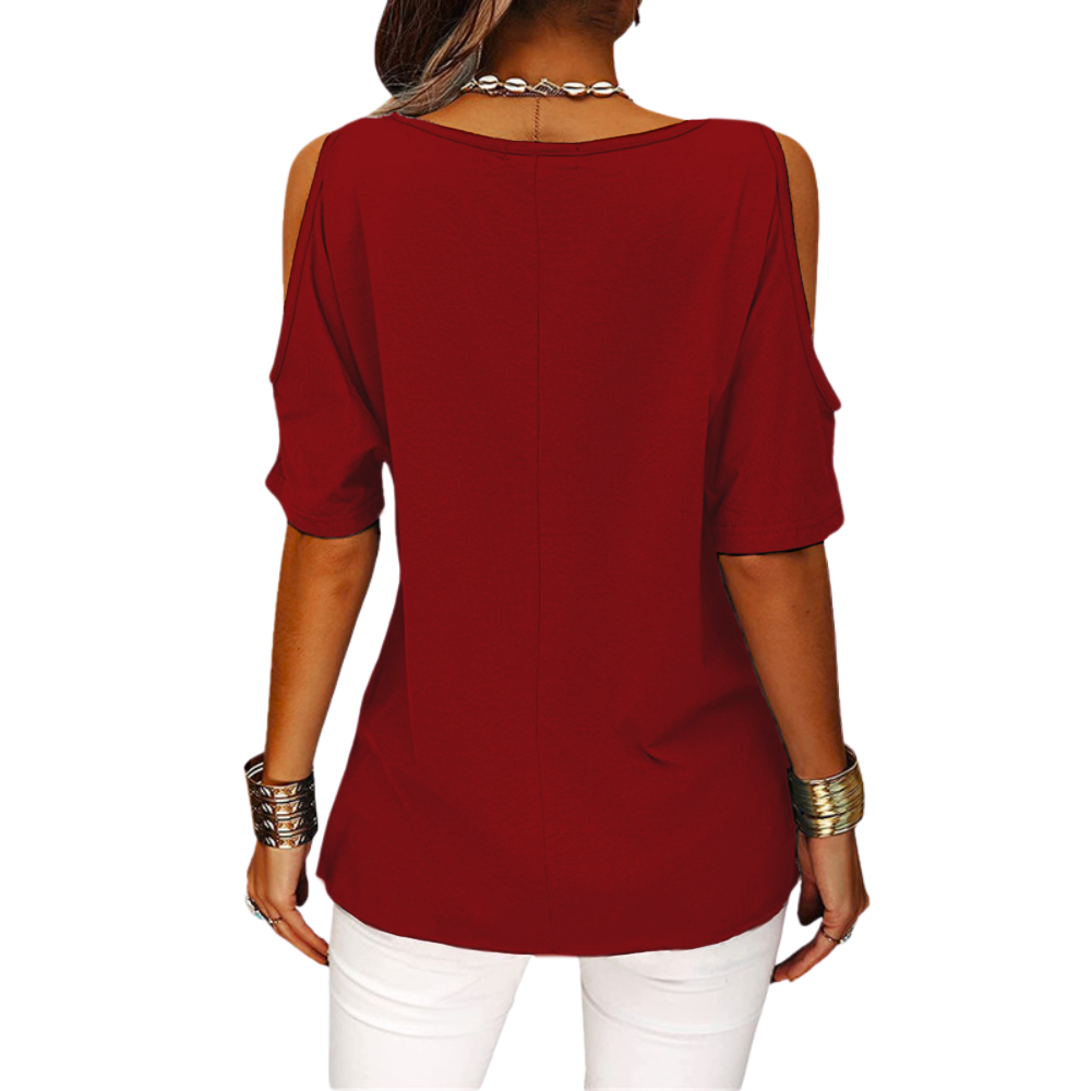 Loose irregular round neck short sleeve - Baseswear