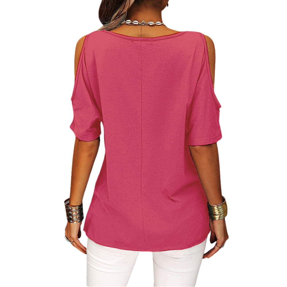 Loose irregular round neck short sleeve - Baseswear