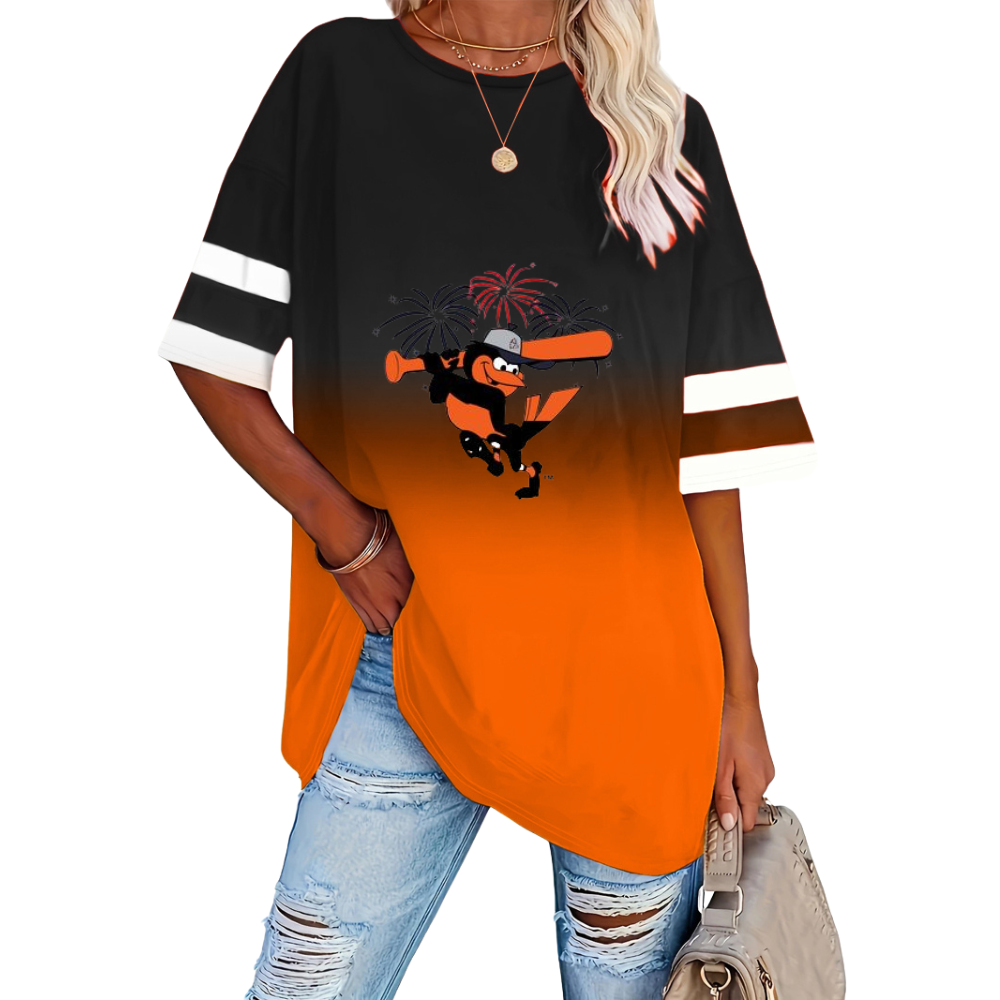 Summer Loose Gradient Casual T-Shirt - Baseswear