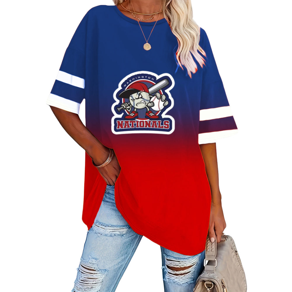 Summer Loose Gradient Casual T-Shirt - Baseswear