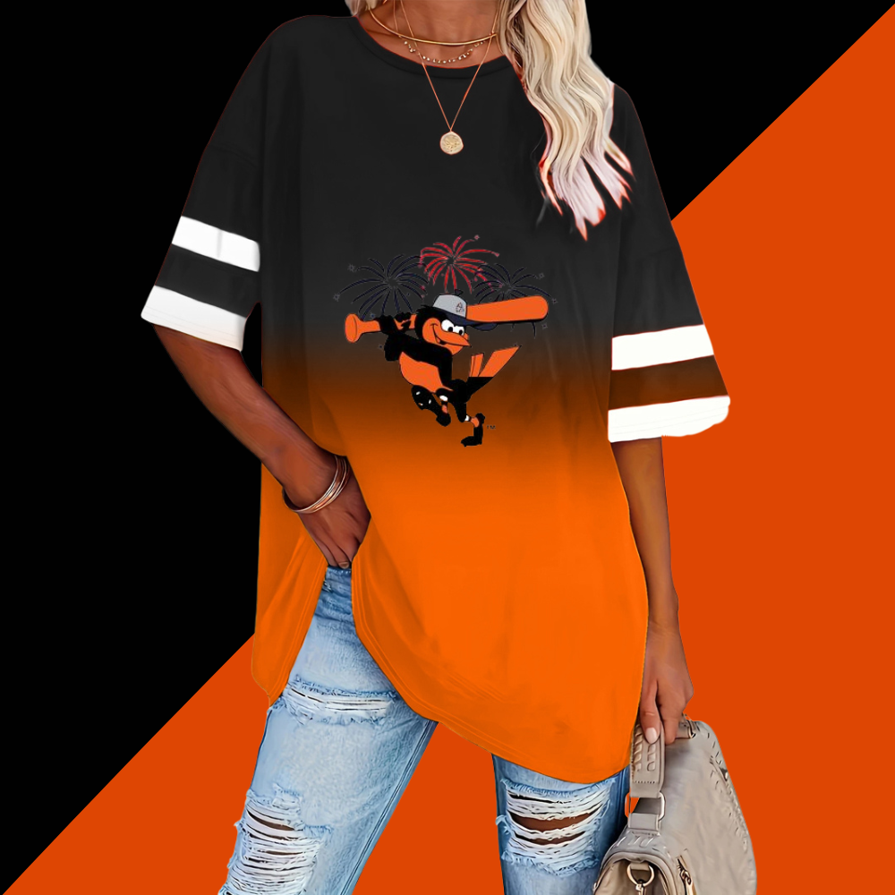 Summer Loose Gradient Casual T-Shirt - Baseswear
