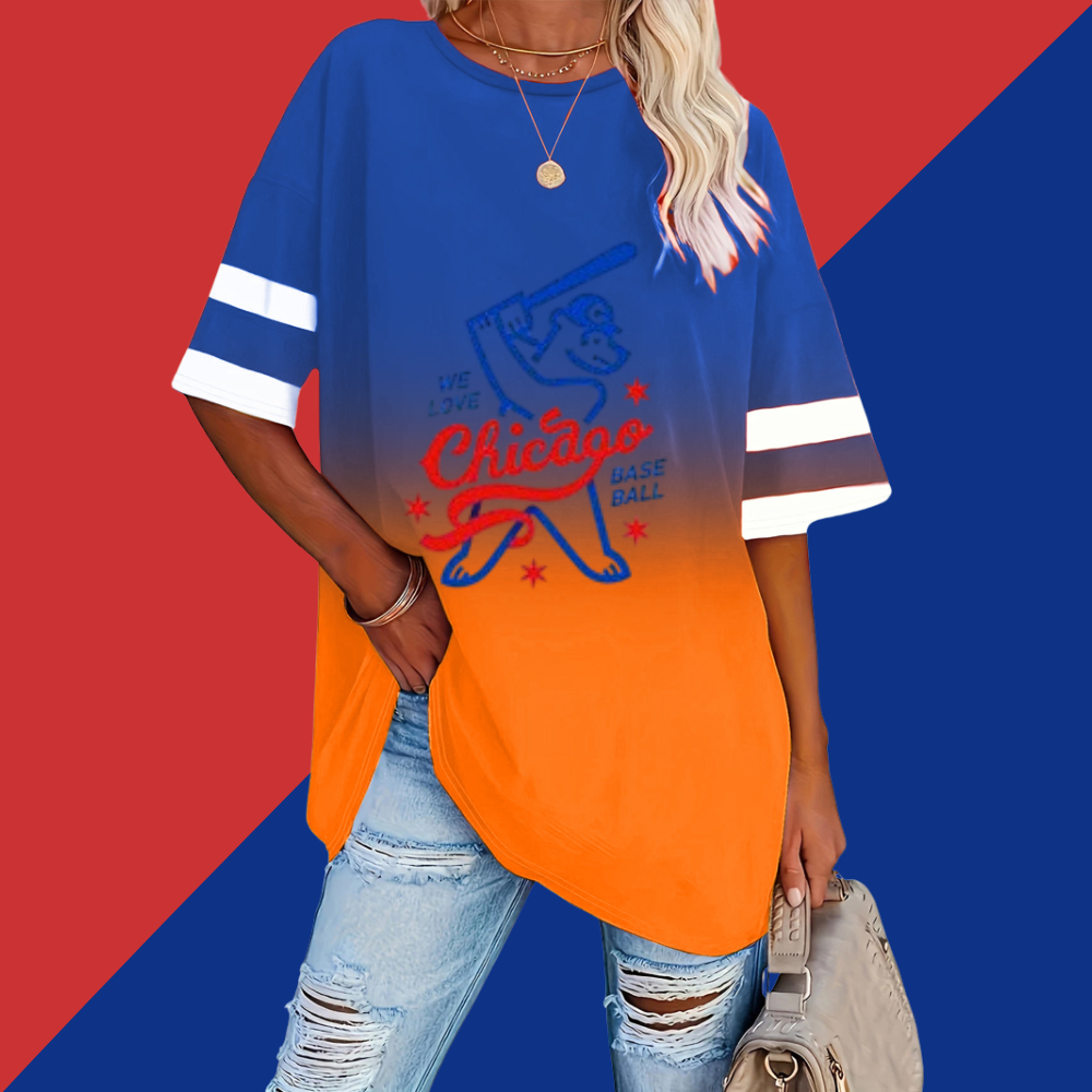 Summer Loose Gradient Casual T-Shirt - Baseswear