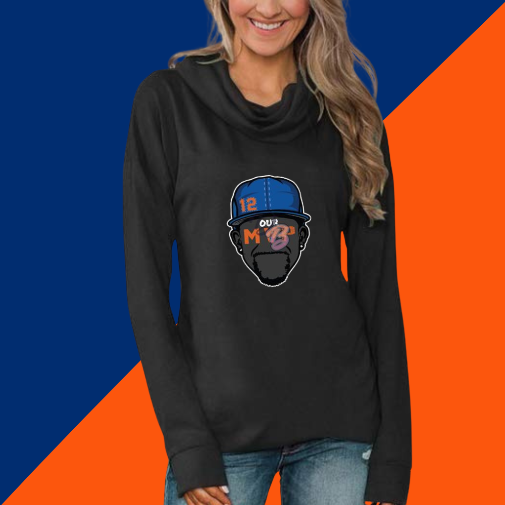 Stacked Neck Loose Casual Long Sleeve - Baseswear