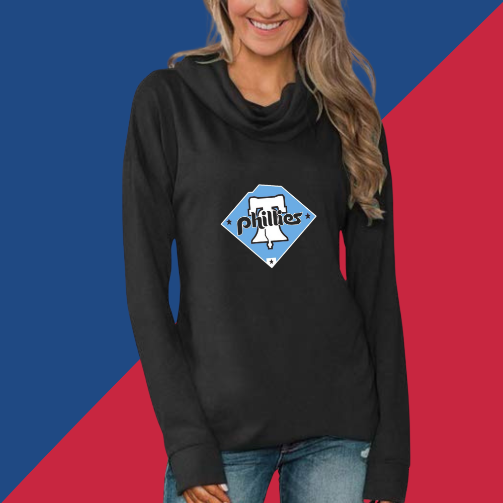 Stacked Neck Loose Casual Long Sleeve - Baseswear