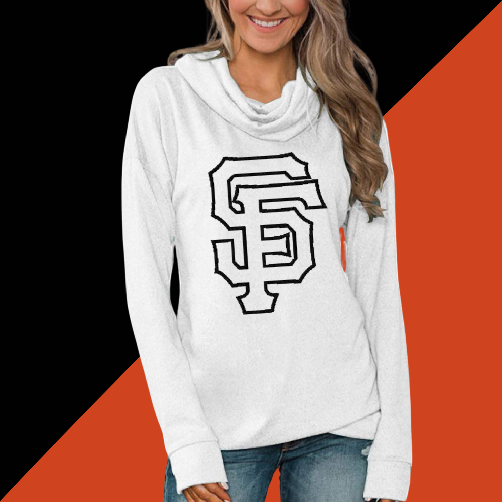 Stacked Neck Loose Casual Long Sleeve - Baseswear