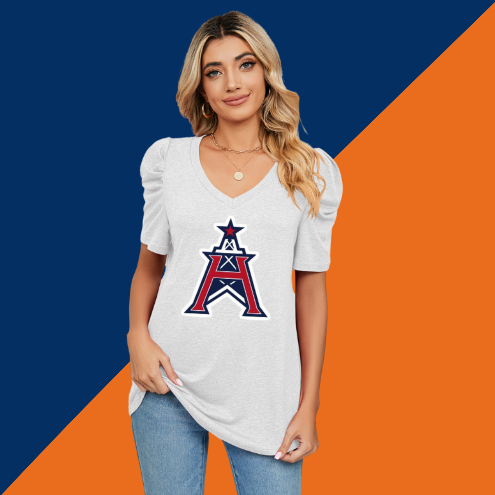 Solid color V-neck temperament short sleeve - Baseswear
