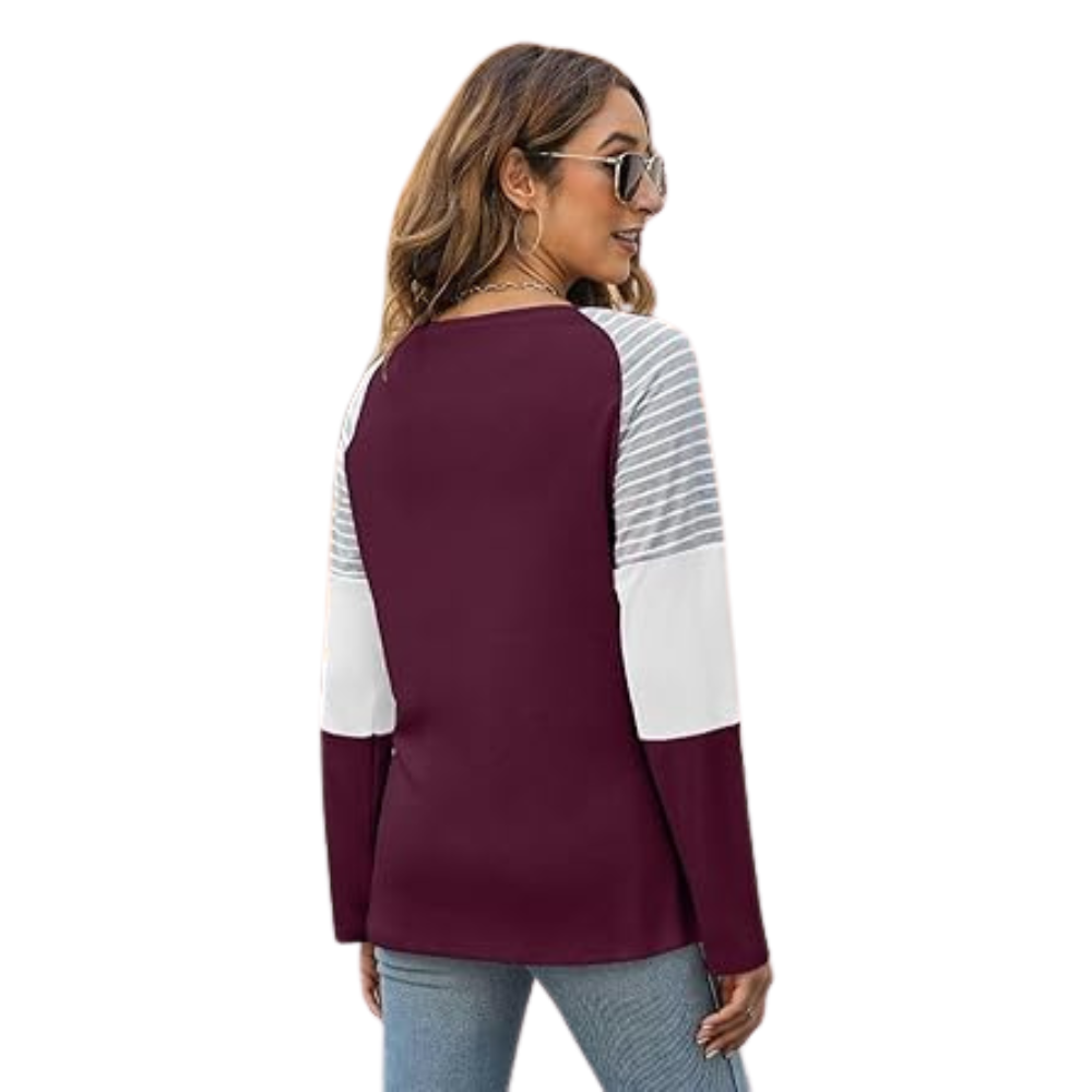 Loose Solid Color Clash Simple Long Sleeve - Baseswear