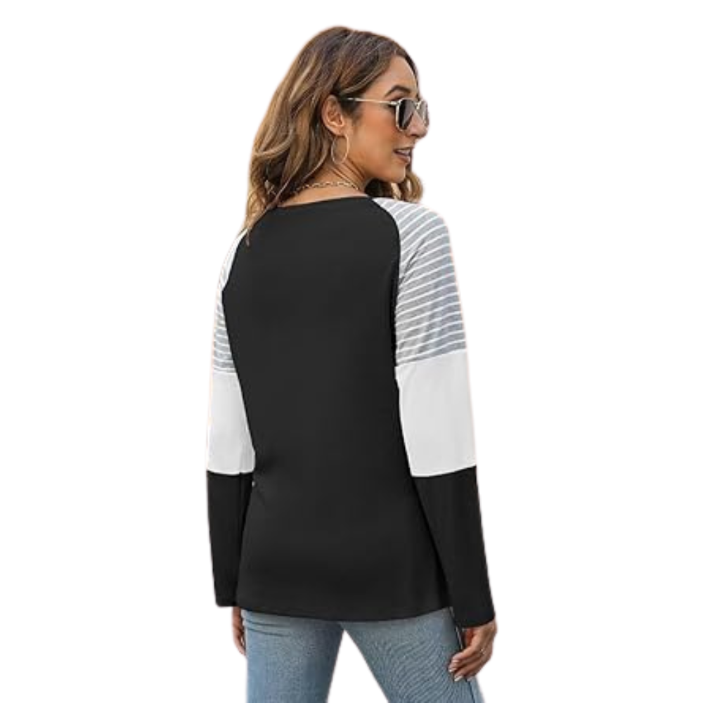 Loose Solid Color Clash Simple Long Sleeve - Baseswear