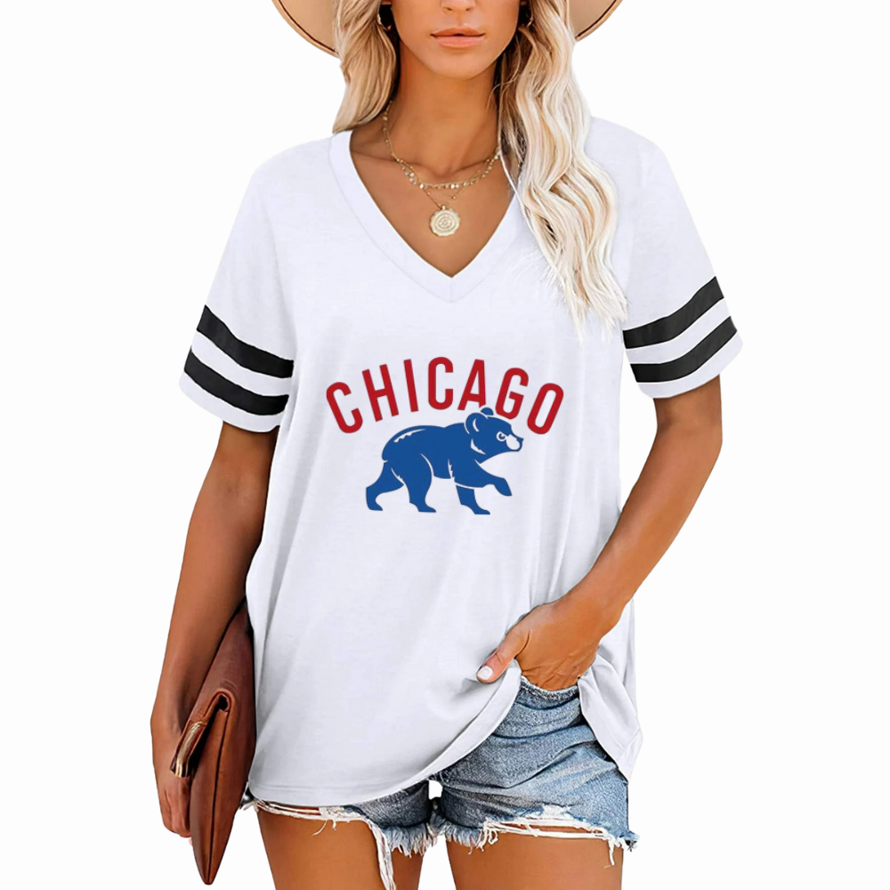 Striped Sleeve Casual Loose Sweatshirt - Baseswear