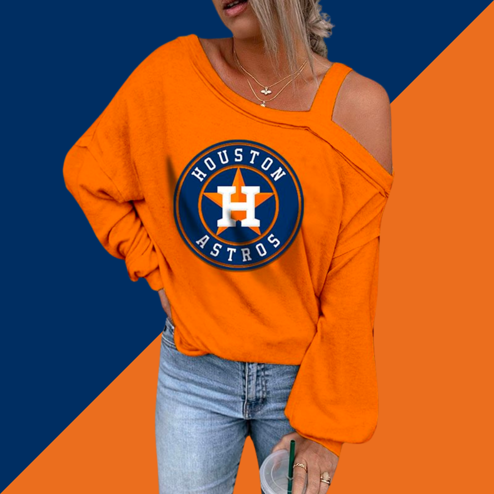 ASYMMETRICAL NECK SHIFT CASUAL LONG SLEEVE TOP - Baseswear