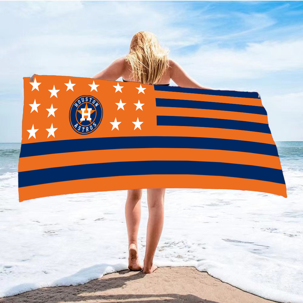 Beach comfort absorbent bath towel-Houston Astros - Baseswear