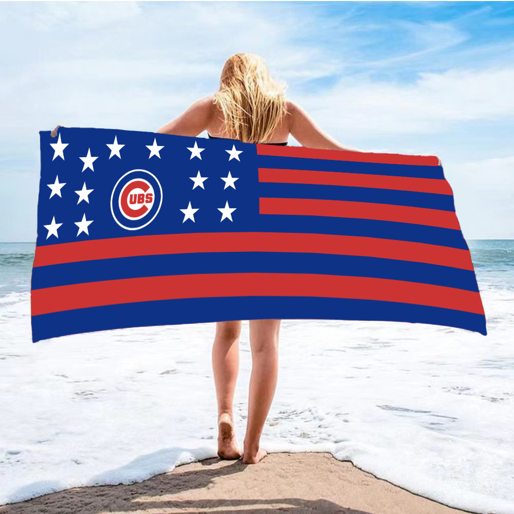 Beach comfort absorbent bath towel-Chicago Cubs - Baseswear