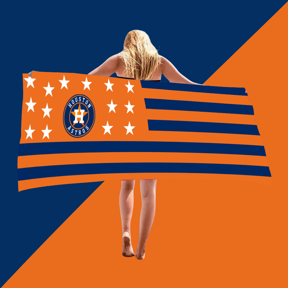 Beach comfort absorbent bath towel-Houston Astros - Baseswear