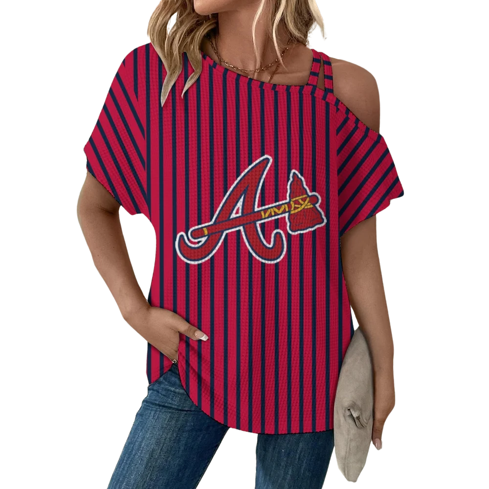 Asymmetrical Neck Short Sleeve T-Shirt - Baseswear
