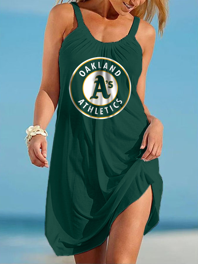 Athletics Round neck sleeveless printed dress - Baseswear