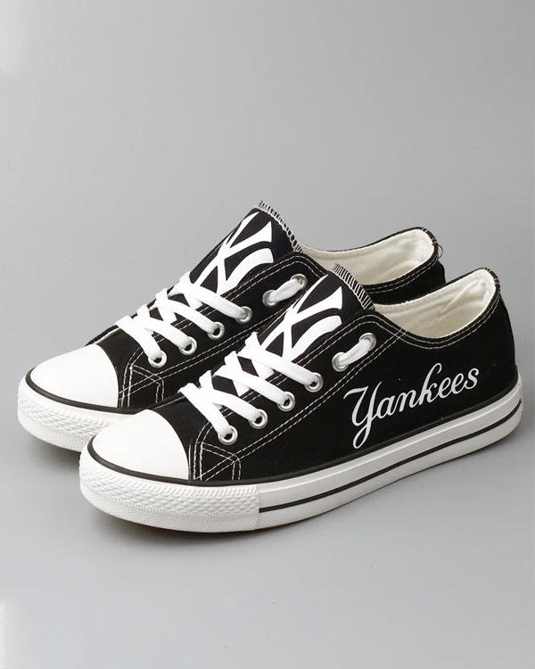 Casual printed low-top canvas shoes unisex - Baseswear