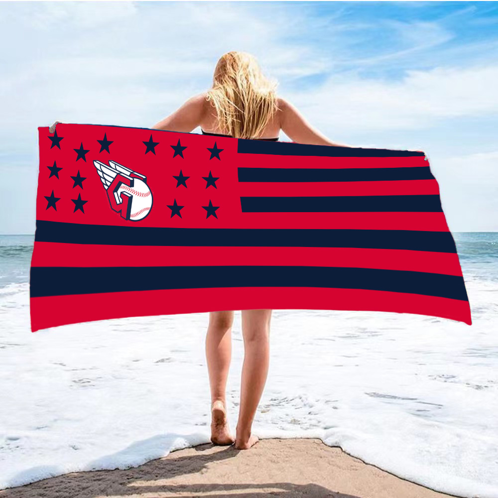Beach comfort absorbent bath towel-Cleveland Guardians - Baseswear
