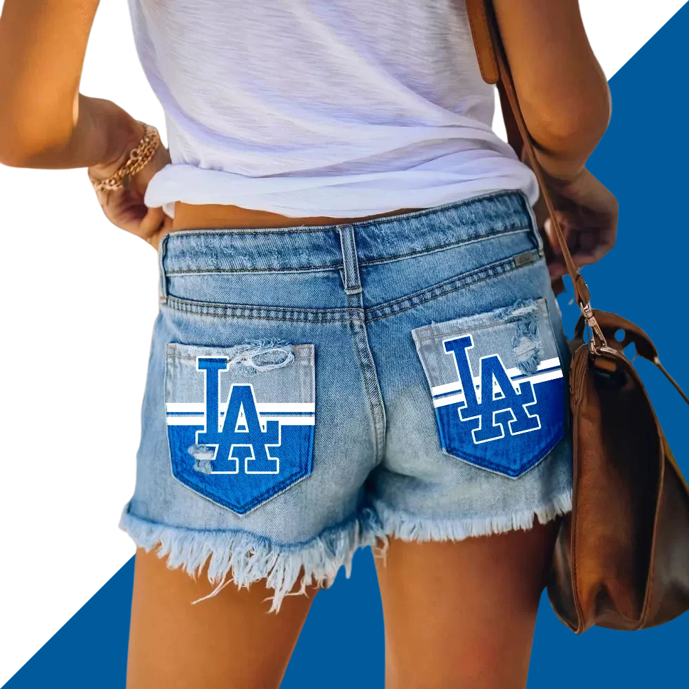 Athletics Distressed Cutoff Denim Shorts - Women - Baseswear
