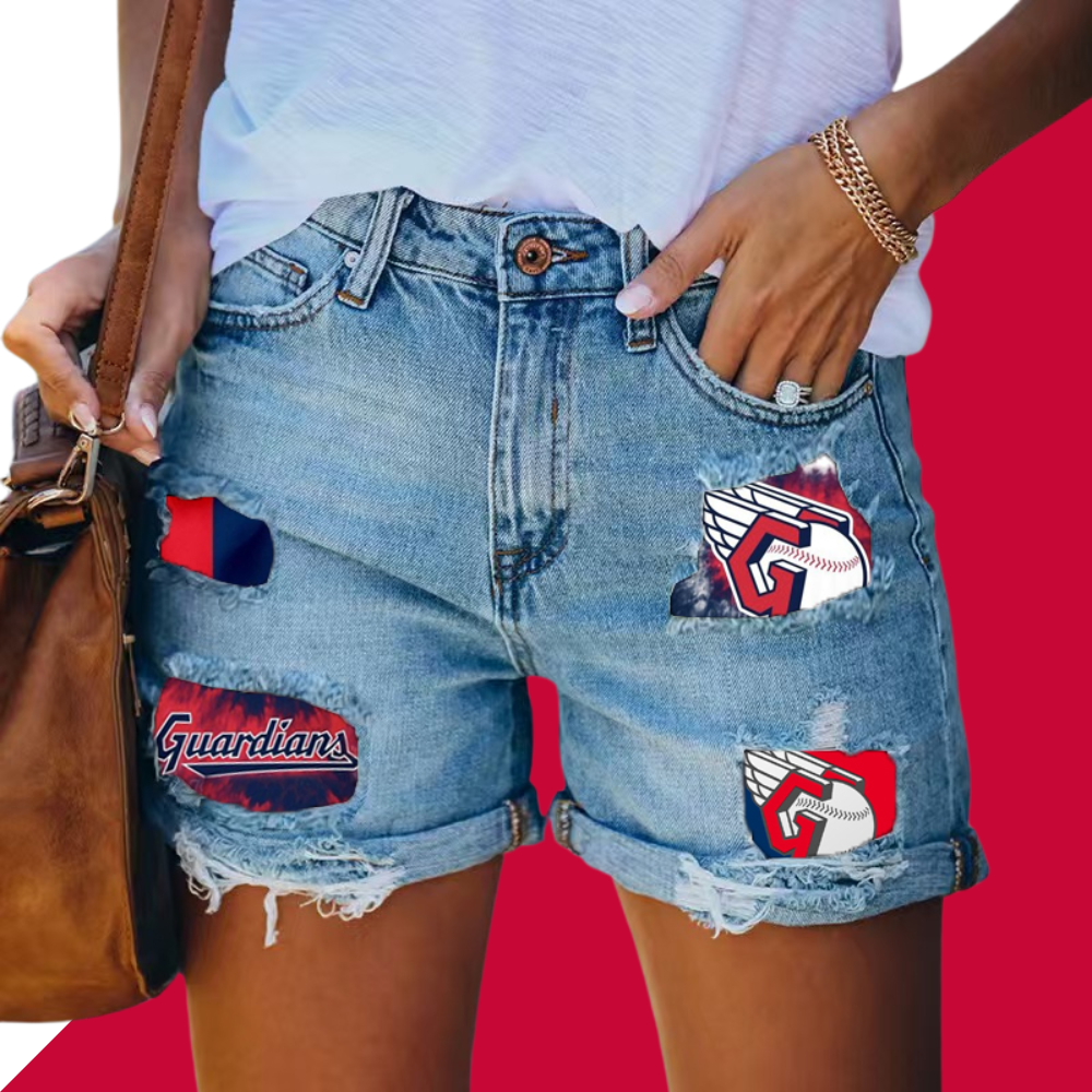 Guardians Distressed Cutoff Denim Shorts - Women - Baseswear