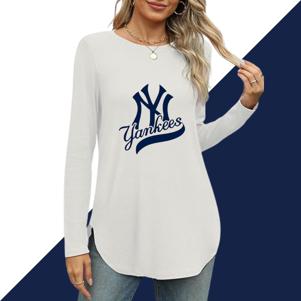 Women's sweatshirt printed Casual wear-New York Yankees - Baseswear