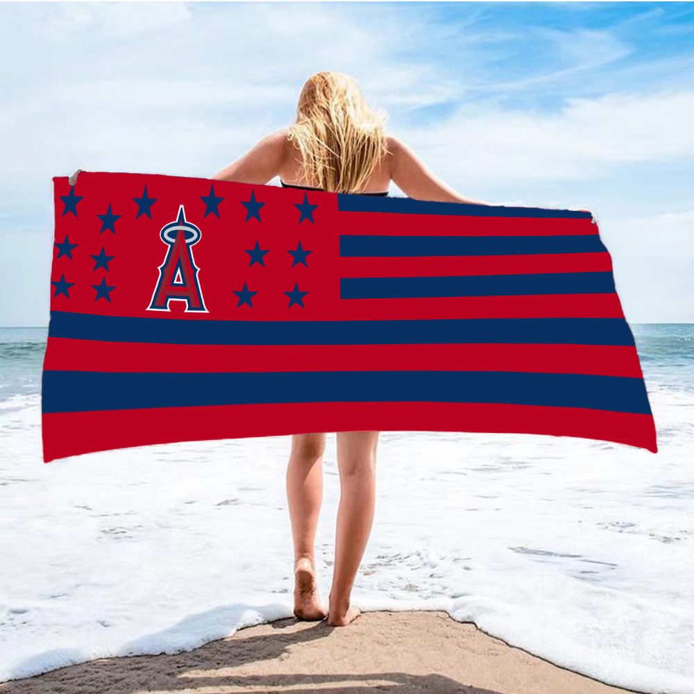 Beach comfort absorbent bath towel-Los Angeles Angels - Baseswear