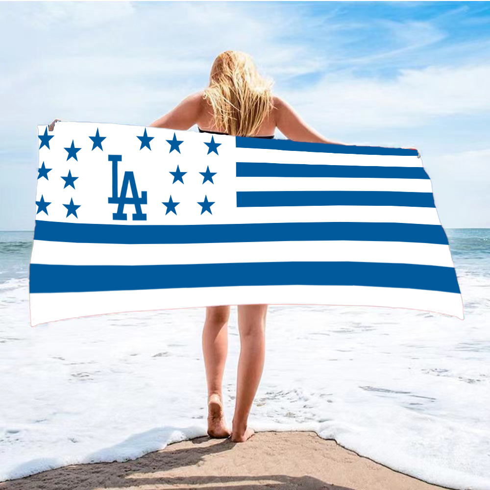 Beach comfort absorbent bath towel-Los Angeles Dodgers - Baseswear