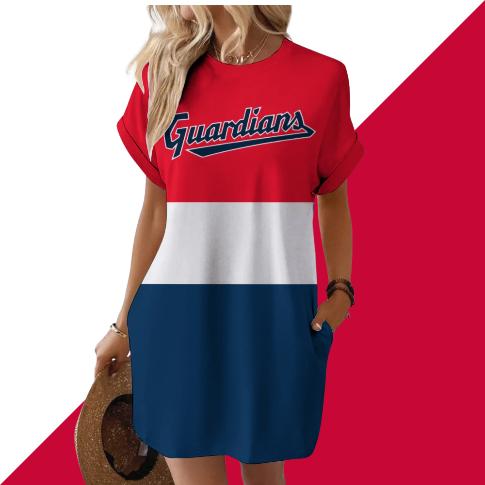 Guardians Hidden Pocket Short Sleeve Tee Dress - Baseswear