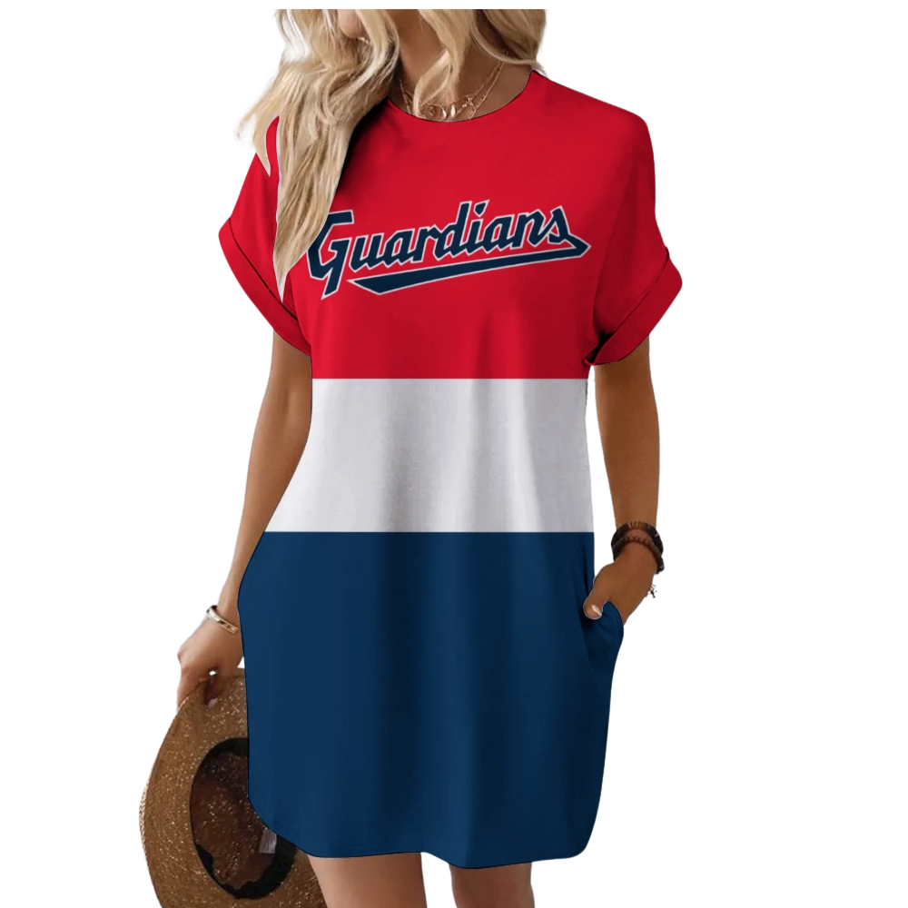 Guardians Hidden Pocket Short Sleeve Tee Dress - Baseswear