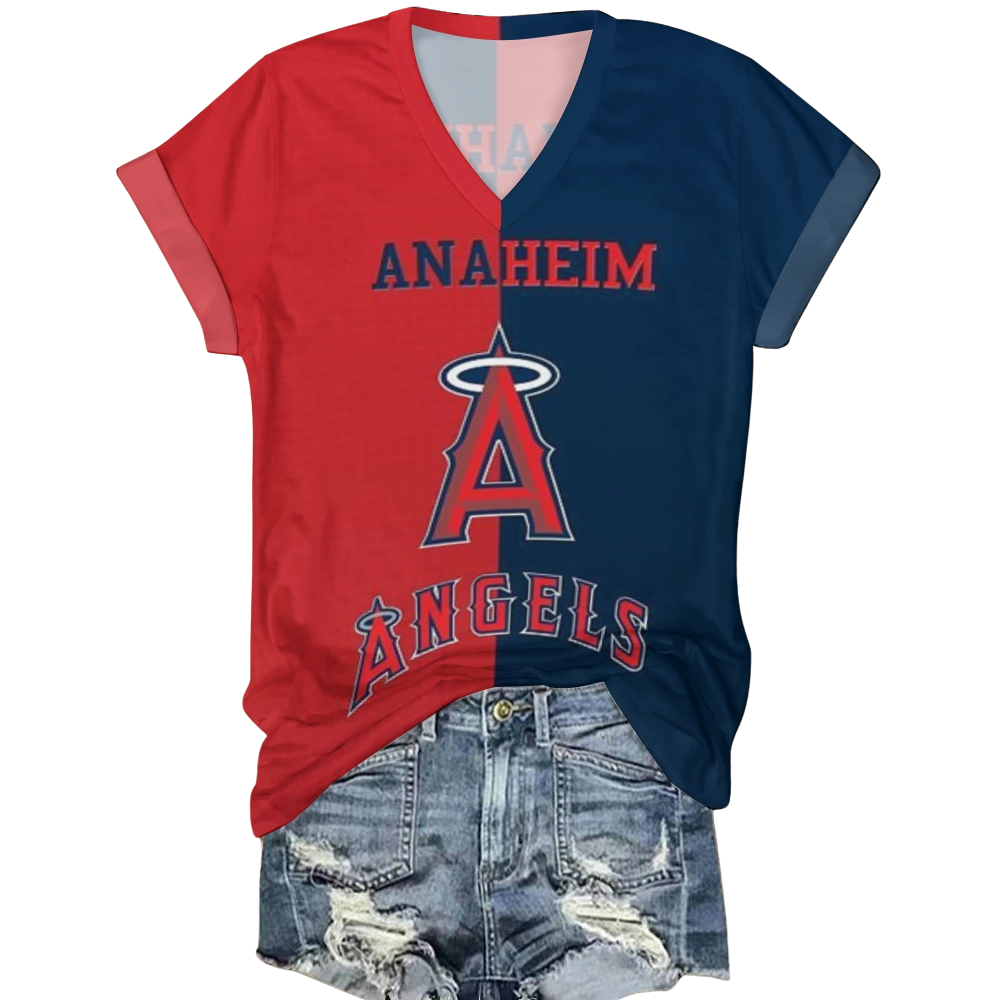 Angels V-Neck T-Shirt - Baseswear