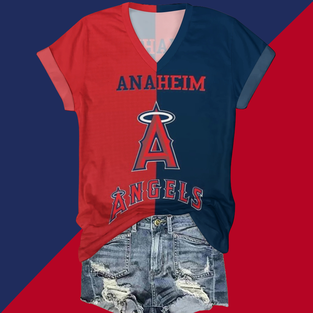Angels V-Neck T-Shirt - Baseswear