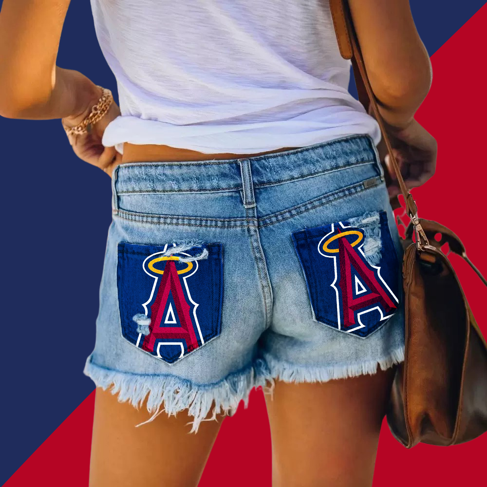 Angels Distressed Cutoff Denim Shorts - Women - Baseswear