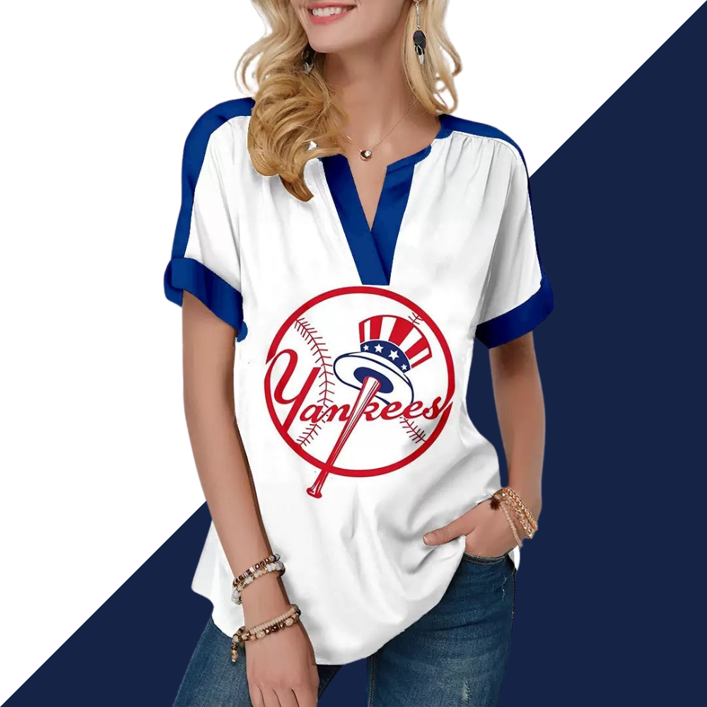 New Fashion Short Sleeve V-Neck Shirt - Baseswear