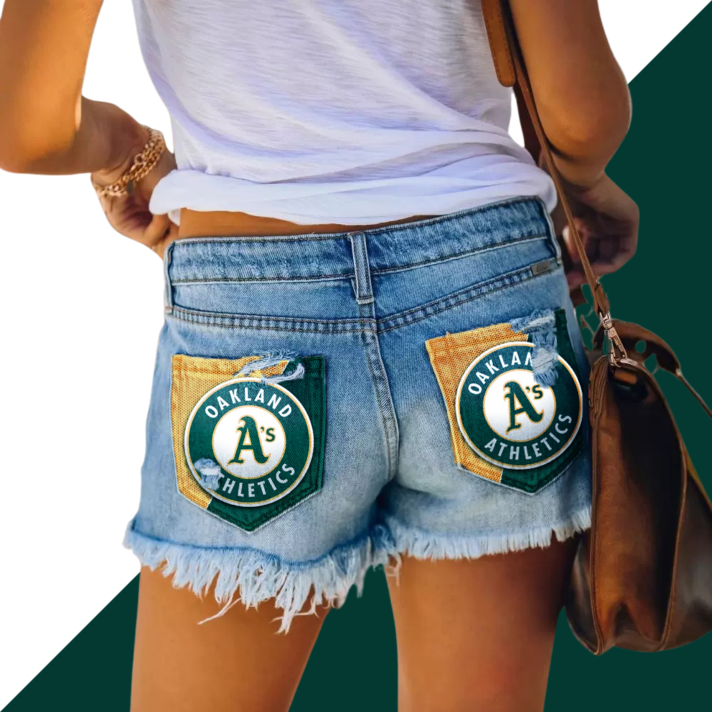 Athletics Distressed Cutoff Denim Shorts - Women - Baseswear