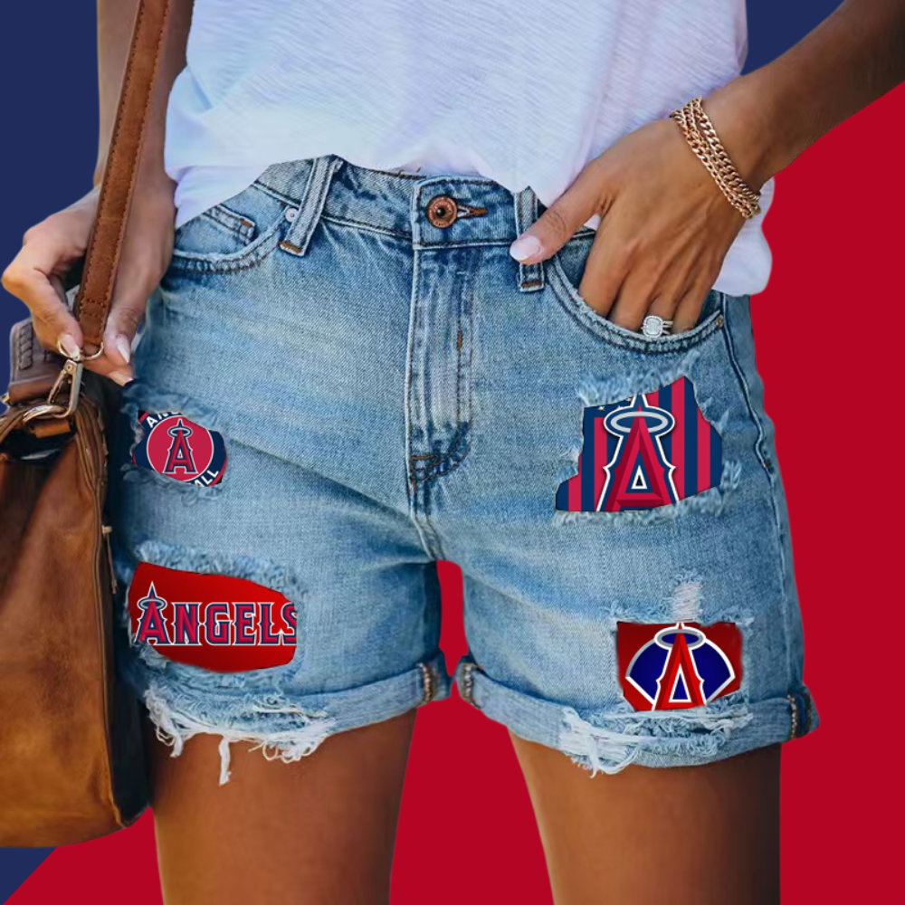 Angels Distressed Cutoff Denim Shorts - Women - Baseswear