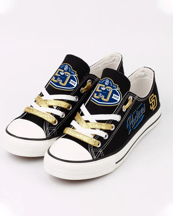 Casual printed low-top canvas shoes unisex - Baseswear