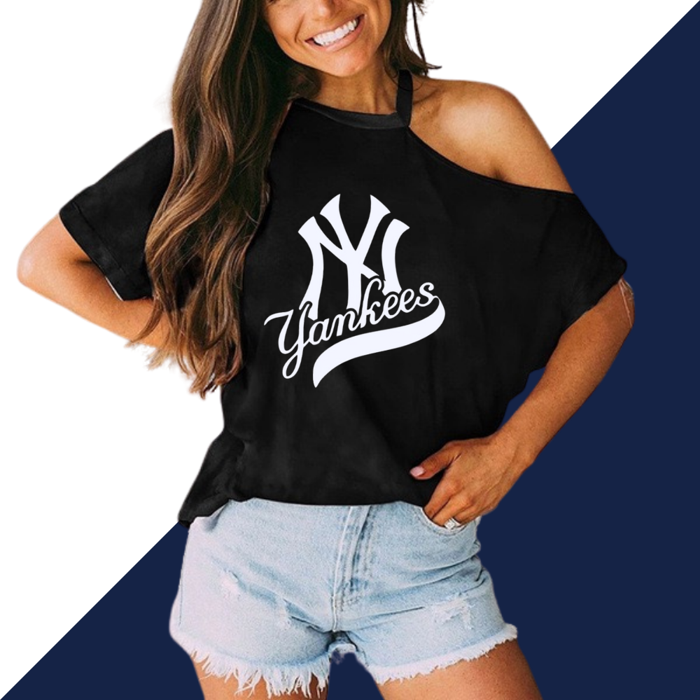 Strapless Casual Loose Camisole T-Shirt - Baseswear