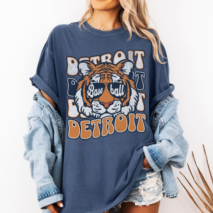 Detroit Tigers Baseball Tshirt - Baseswear
